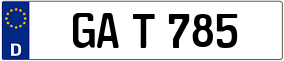 Trailer License Plate